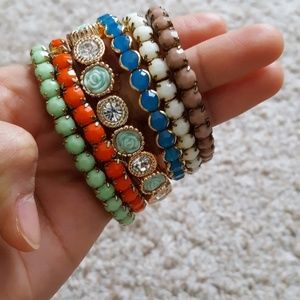 Pack of 6 Bright Bracelets
